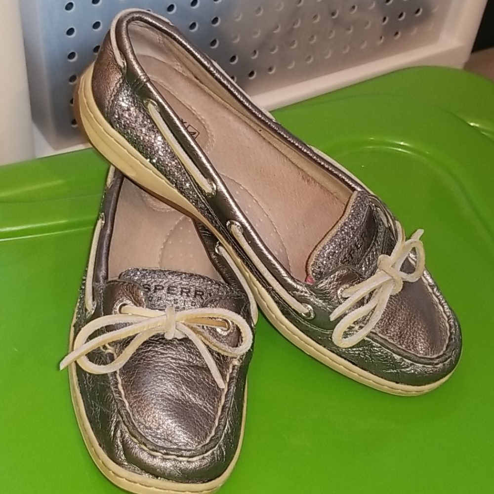 Sperry Top Siders Silver